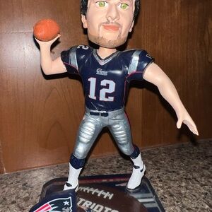 Forever Collectibles Tom Brady Bobblehead - Black and Silver